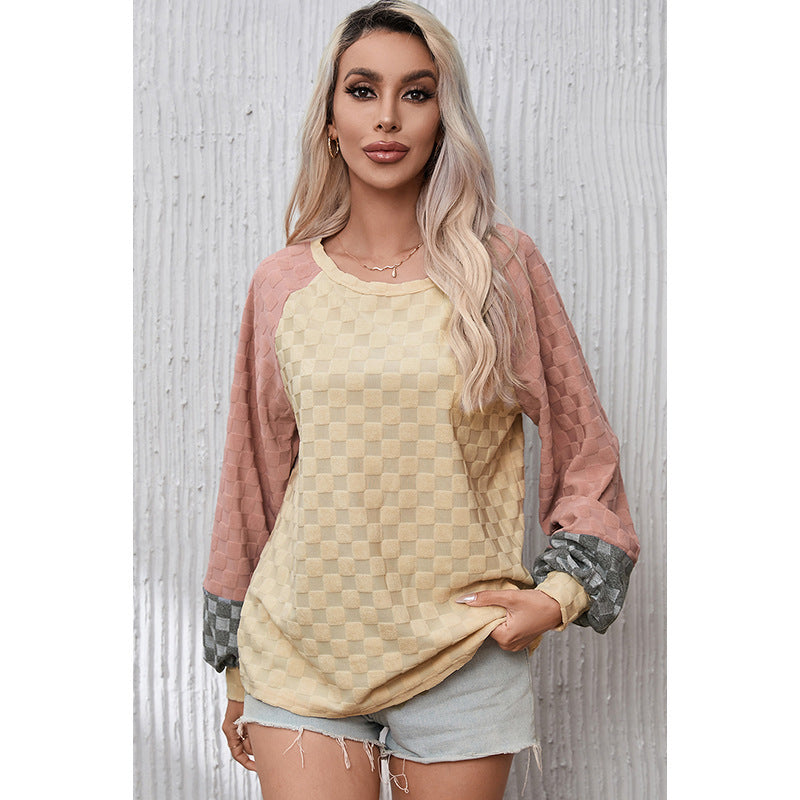 Sweter w Wzór Szachownicy