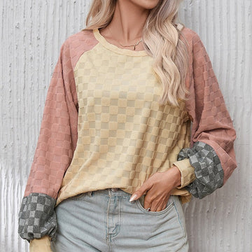 Sweter w Wzór Szachownicy